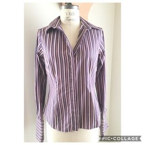 THOMAS PINK Pima Cotton Striped Button-Down Shirt